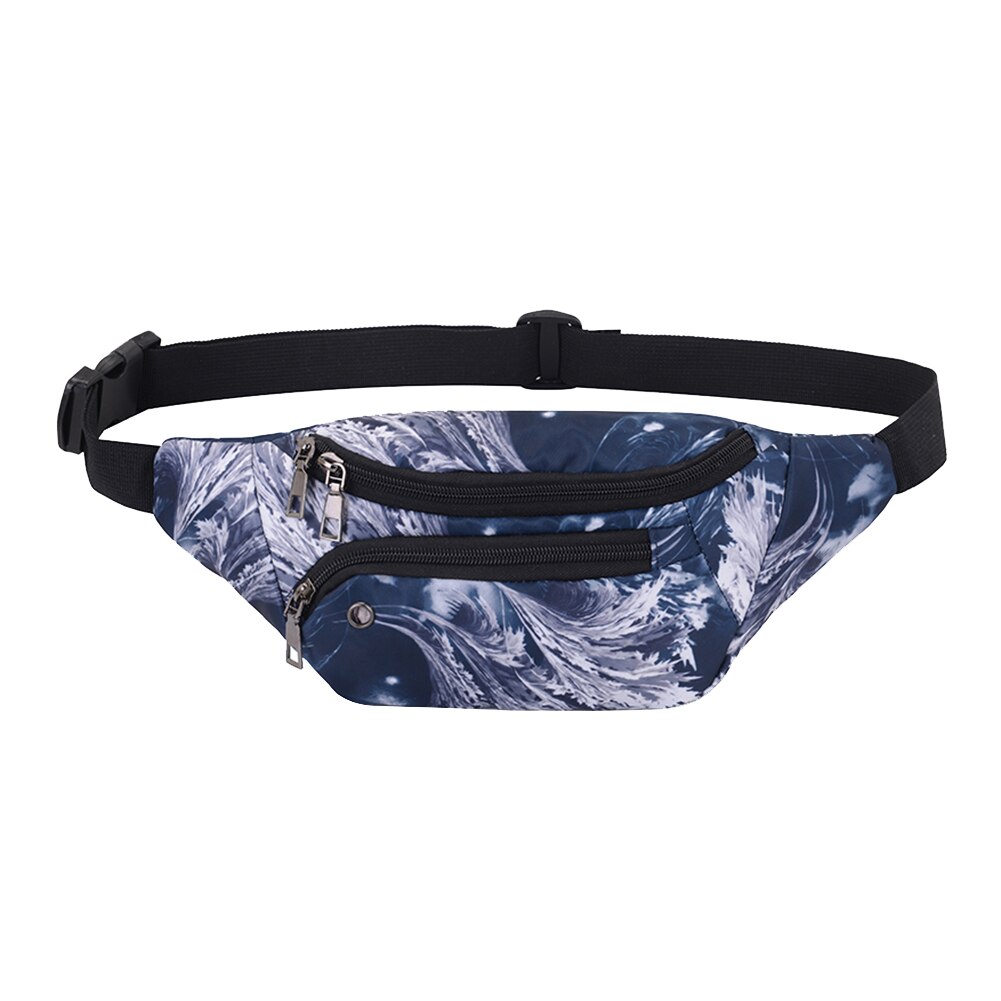 Unisex Print Shoulder Crossbody Waist Bag Zipper Fanny Chest Packs: Style 1