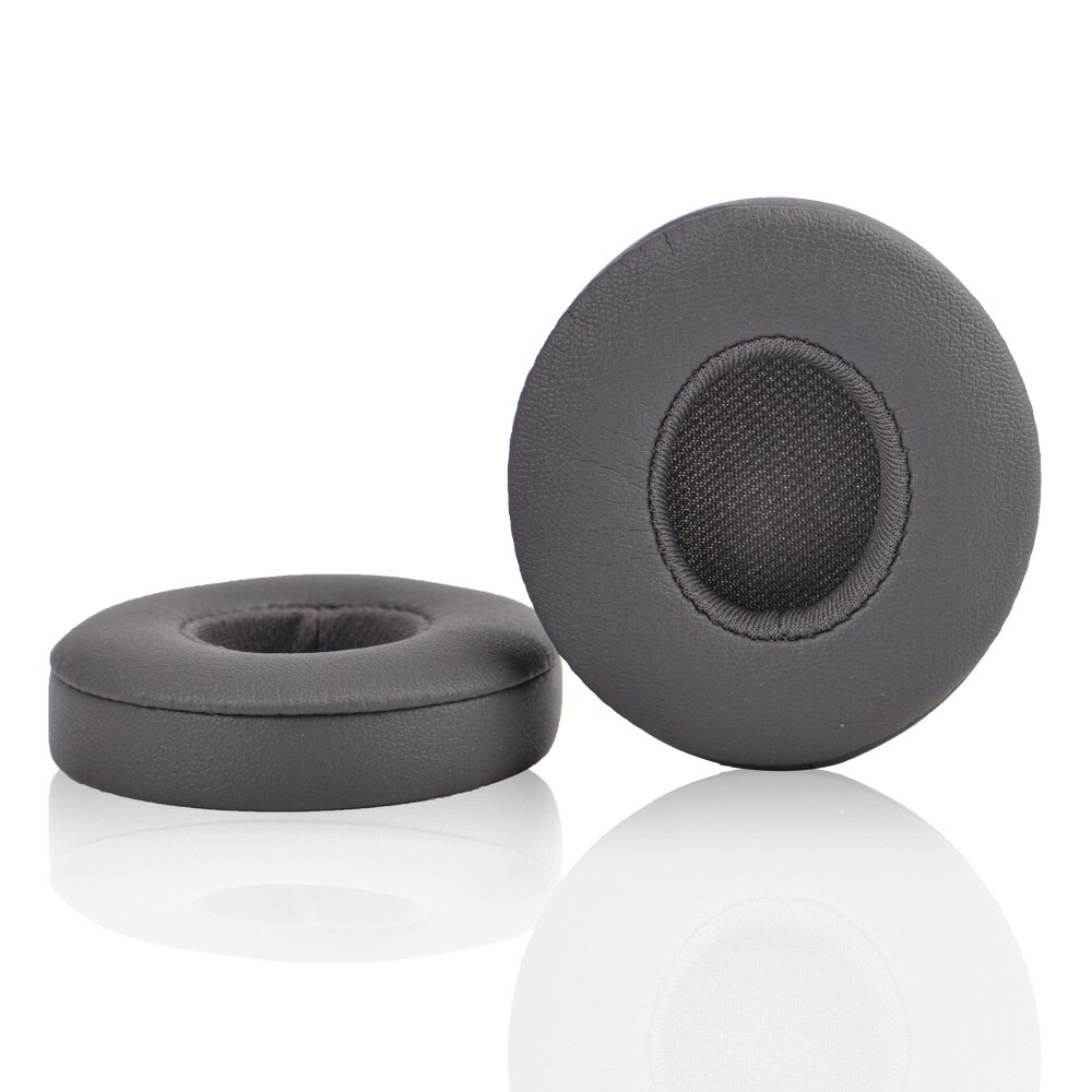 Replacement Ear pads Cushion For Solo 2 Wireless Earpads Earbuds For Beats Solo 3 Wireless Headset case ultra-soft protein skin: Asphalt ash