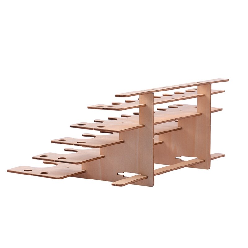 28 Hole Wooden Pigment Bottles Storage Organizer C... – Vicedeal