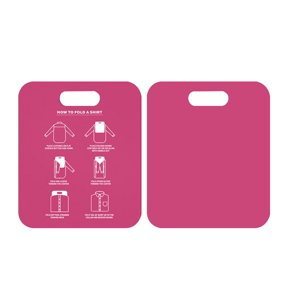 JUSHFO Cloth Folding Board Child Adult Clothes Folder Closet Organizer Clothing Folders Board Organizer Laundry Storage 1PC: rose red