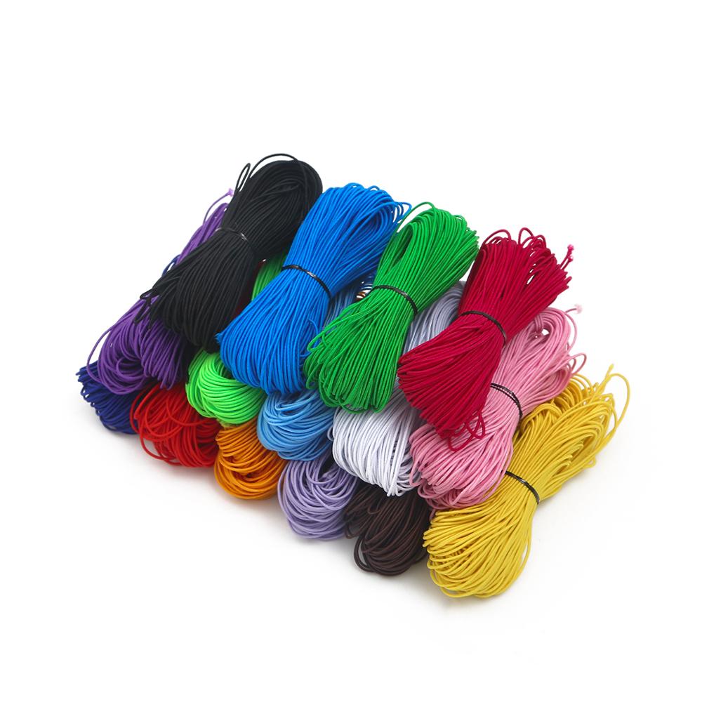 25meter 1mm Bunte Friesen Elastische Stretch Cord Perlen Gewinde String Gurt Seil Für Diy Armband Schmuck Machen Zubehör