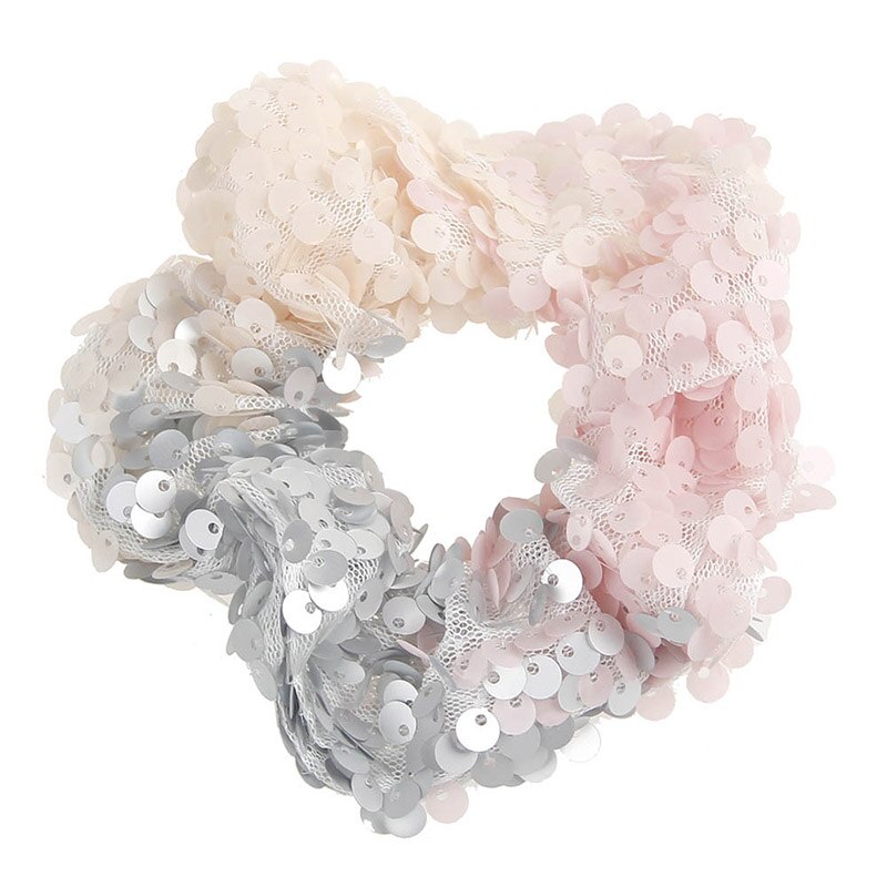 Meisjes Pailletten Haar Tie Ring Mermaid Glitter Elastische Haarbanden Kids Vrouwen Gom Voor Haar Accessoire Rubber Paardenstaart Houder Scrunchy: 7