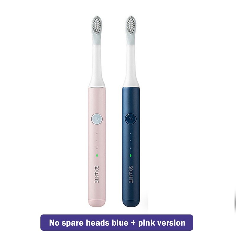Xiaomi cepillo de dientes Mijia sonic blanco EX3 cepillo de dientes eléctrico Youpin de carga inalámbrica impermeable Ultra sónico cepillo automático: blue pink no heads