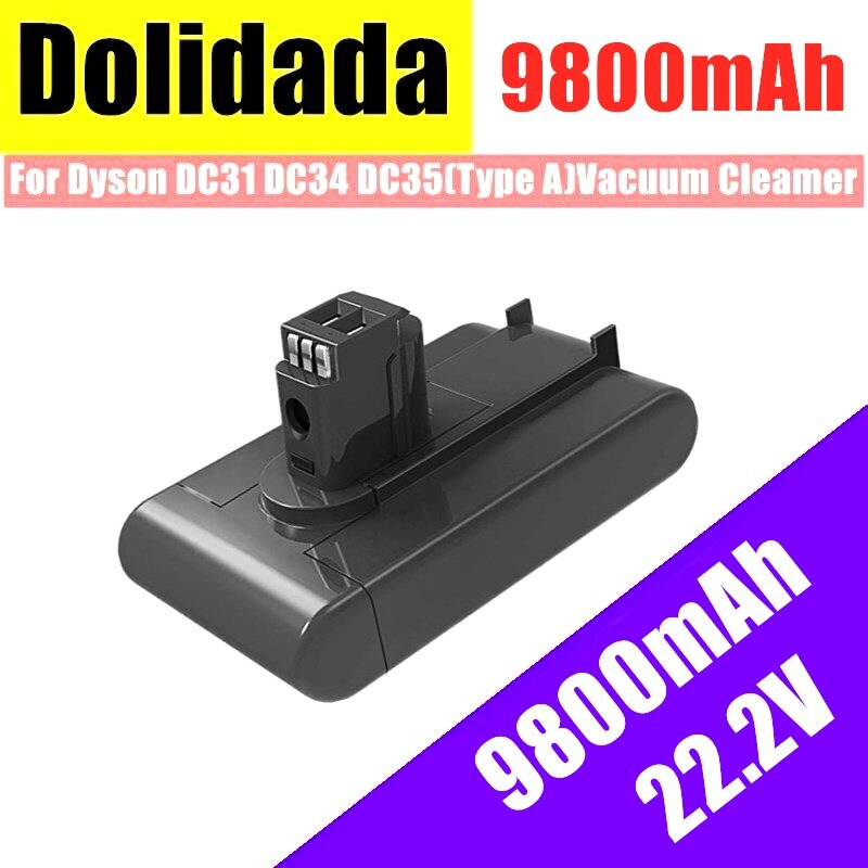 Batteria Aspirapolvere 22.2V - 12800mAh Li-ion - Ricambio per Dyson DC31, DC34, DC44, DC35, DC45