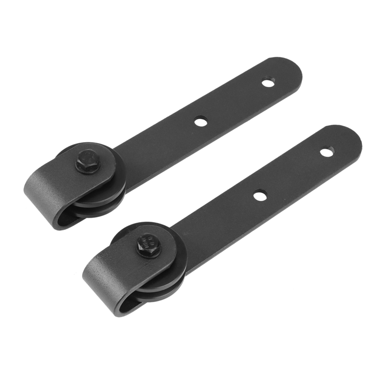 Kit de herrajes para puertas correderas de Granero, accesorios para puertas correderas, colgador de montaje superior, armario de pista