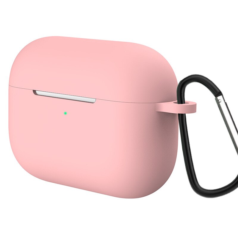 10 stk/parti silikone etui til airpods pro taske til apple airpods pro cover cover øretelefon cover til air pods pro 3: Lyserød