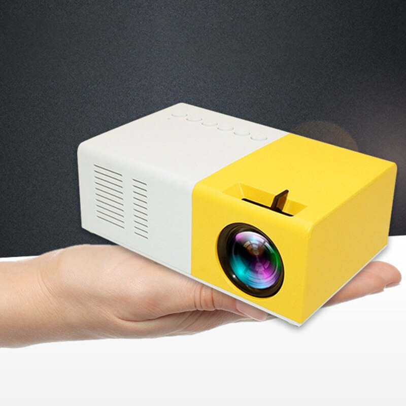 J9 Mini Projector 1080P HD Projector Ultra Portable Projectors 30 Thousands Hours Life LED Pico Projector US Plug