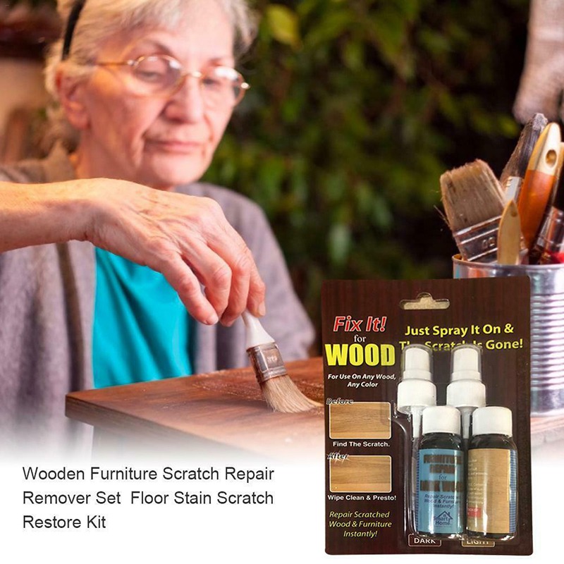 Træmøbler gulv ridser hurtig fjerner reparation maling lakering pasta reparation spray x