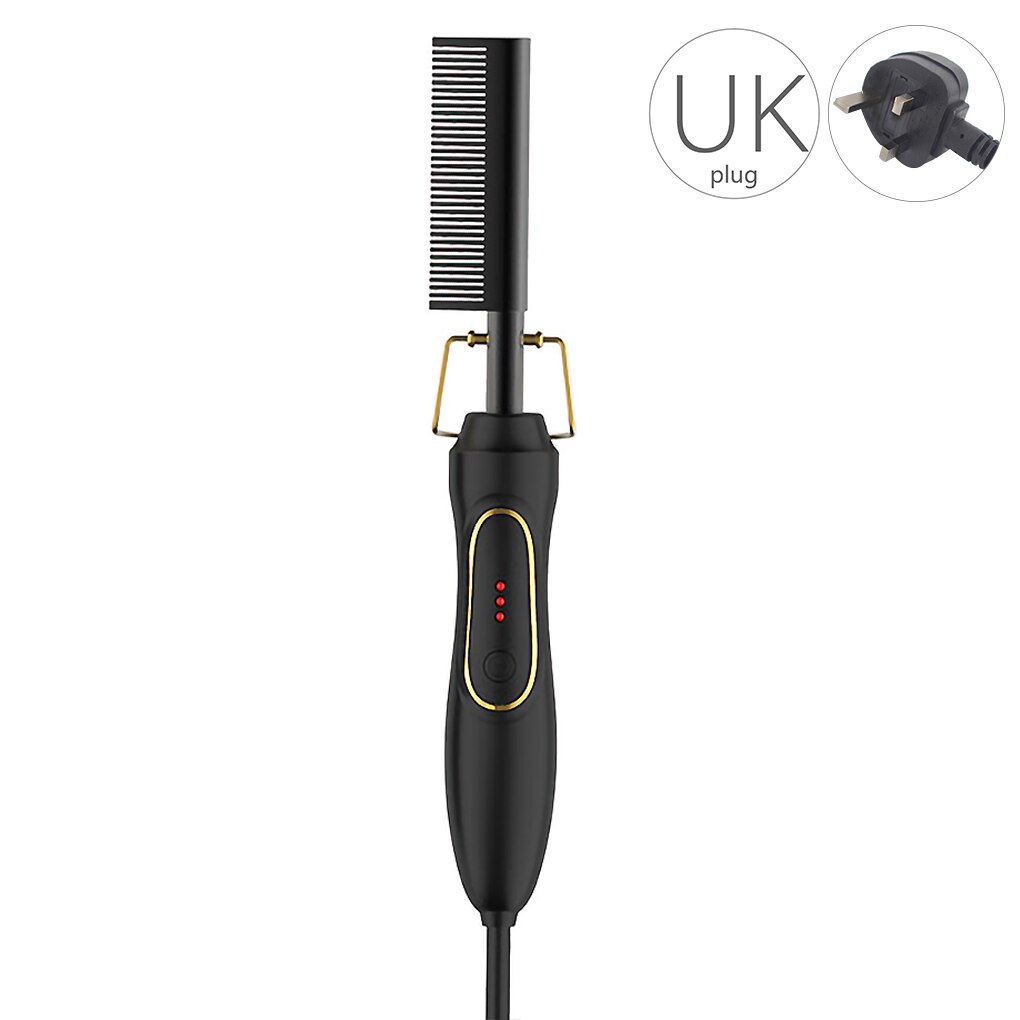 Multifunction Hair Straightener Flat Irons Wet Dry Use Brush Comb Heating Hair Straight Styler Curling Iron Hair Curler Comb