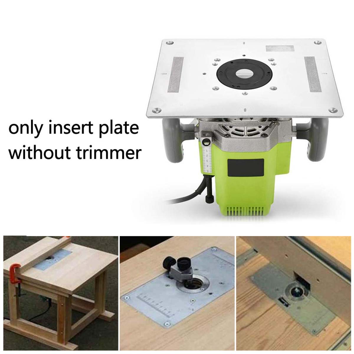 Universal Electric wood milling trimming machine Flip Plate guide table Router Table Insert Plate For Woodworking Work Bench