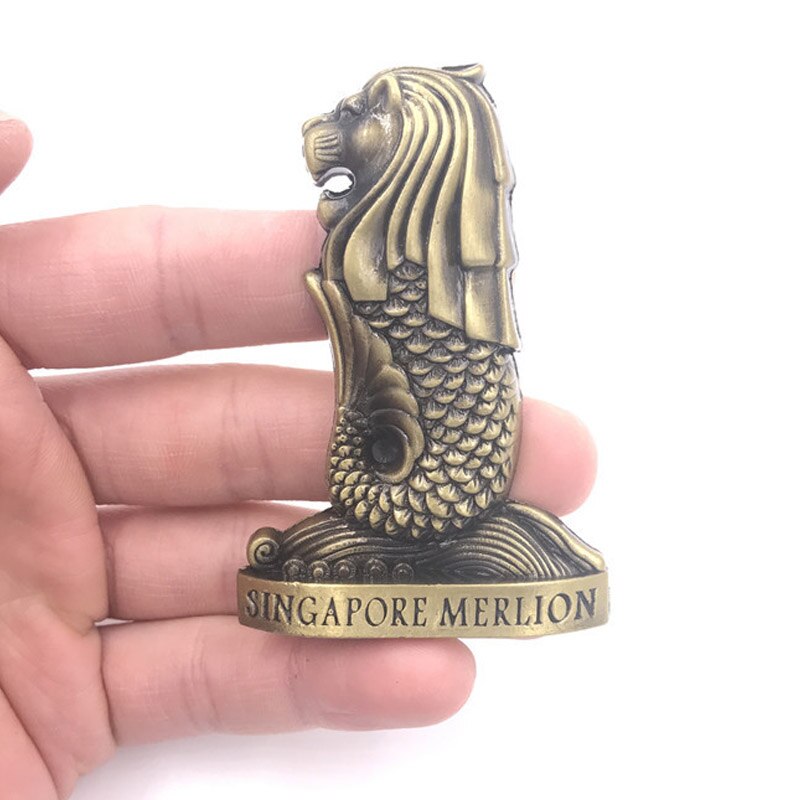 Imanes de nevera 3d de Metal, frigorífico pegado, águila americana, Jerusalén, Israel, Londres, autobús, nueva york, París, recuerdos, decoración del hogar: Amarillo claro