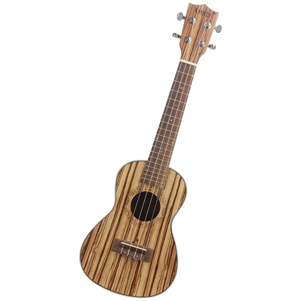21 tommer zebrawood sopran tegneserie ukulele guitar send musikalsk strengeinstrument traditionel stil mini guitar begyndere: Default Title
