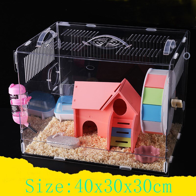 Hamster fyra årstider avel inkubator marsvin bur överdimensionerade villa hamster baby boet