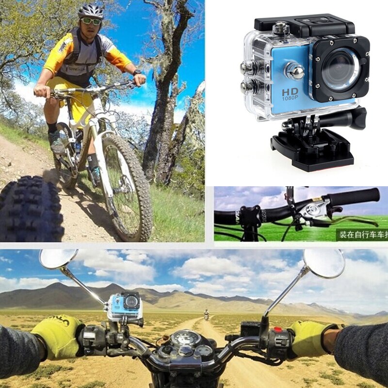 Motorfiets Videocamera Rijden Recorder Hd Waterdichte Camera 2.0 Inch Motorhelm Camera Extreme Sport Dv Duiken Camera