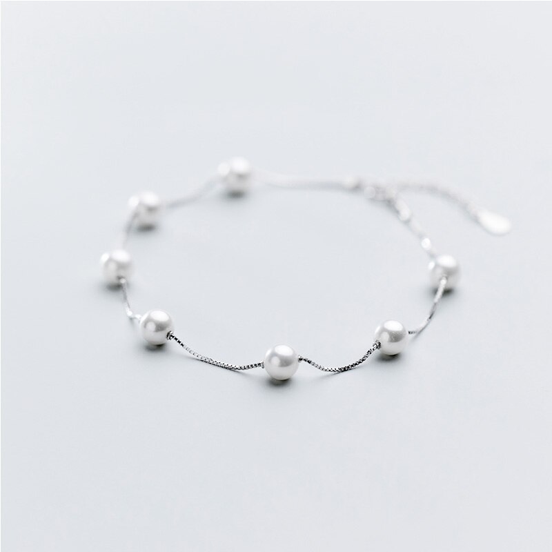 Perle Fußkettchen Für Frauen 925 Sterling Silber Karriere Stil s925 Fußkettchen Armbänder Strand Boho Fuß Schmuck Hochzeit Valentinstag