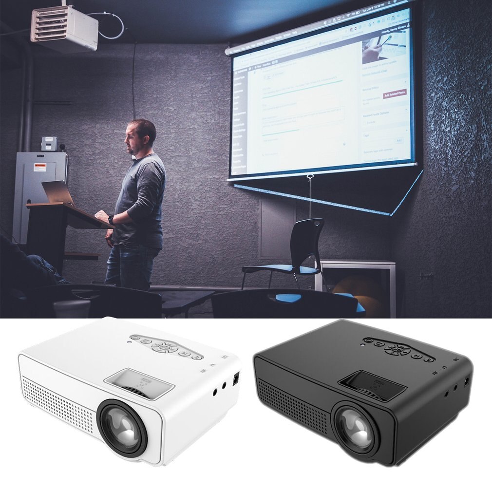 Bp-S280 Mini Smart Projector Led Portable Home Theater Hd Mini Smart Projector With Lcd Tft Display Optional Wired Sync Display