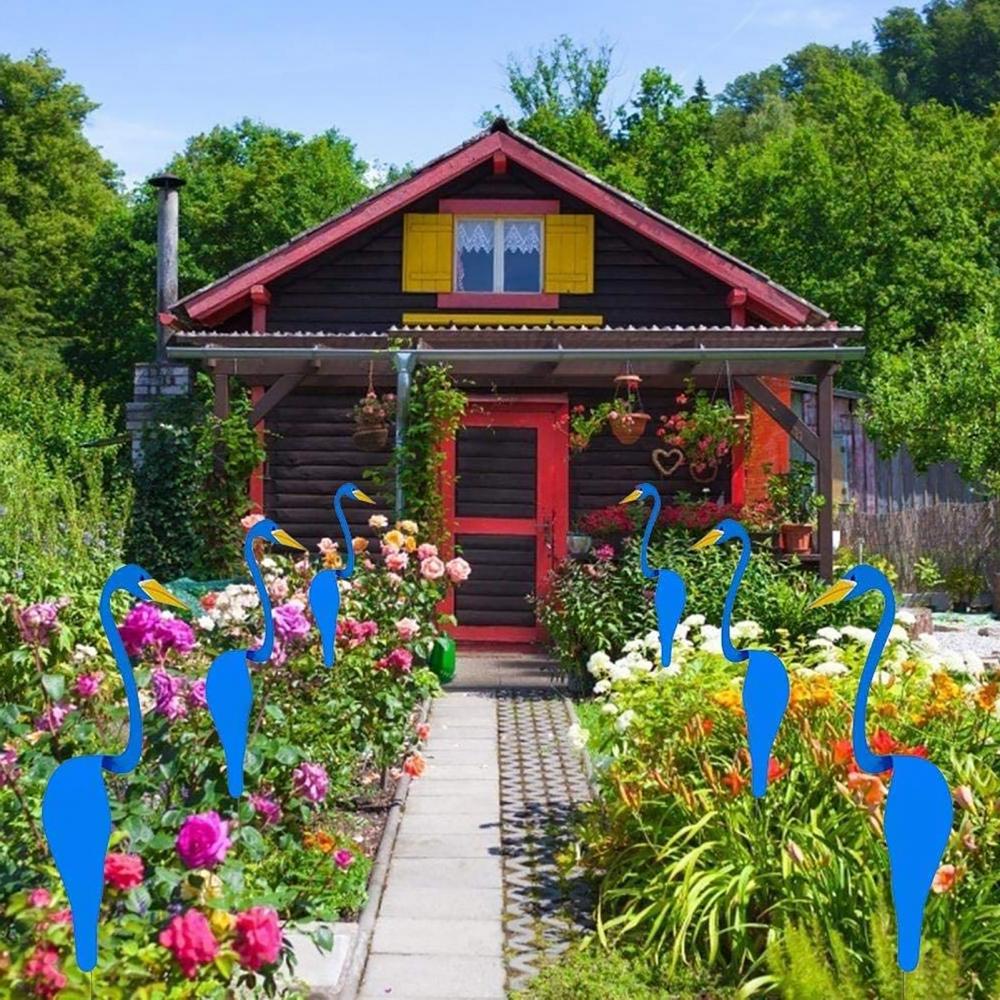 80% Swirl Vogel Flamingo Swan Grillige Dynamische Vogel Lichte Swing Wind Tuin Decor Met Wind Creatieve