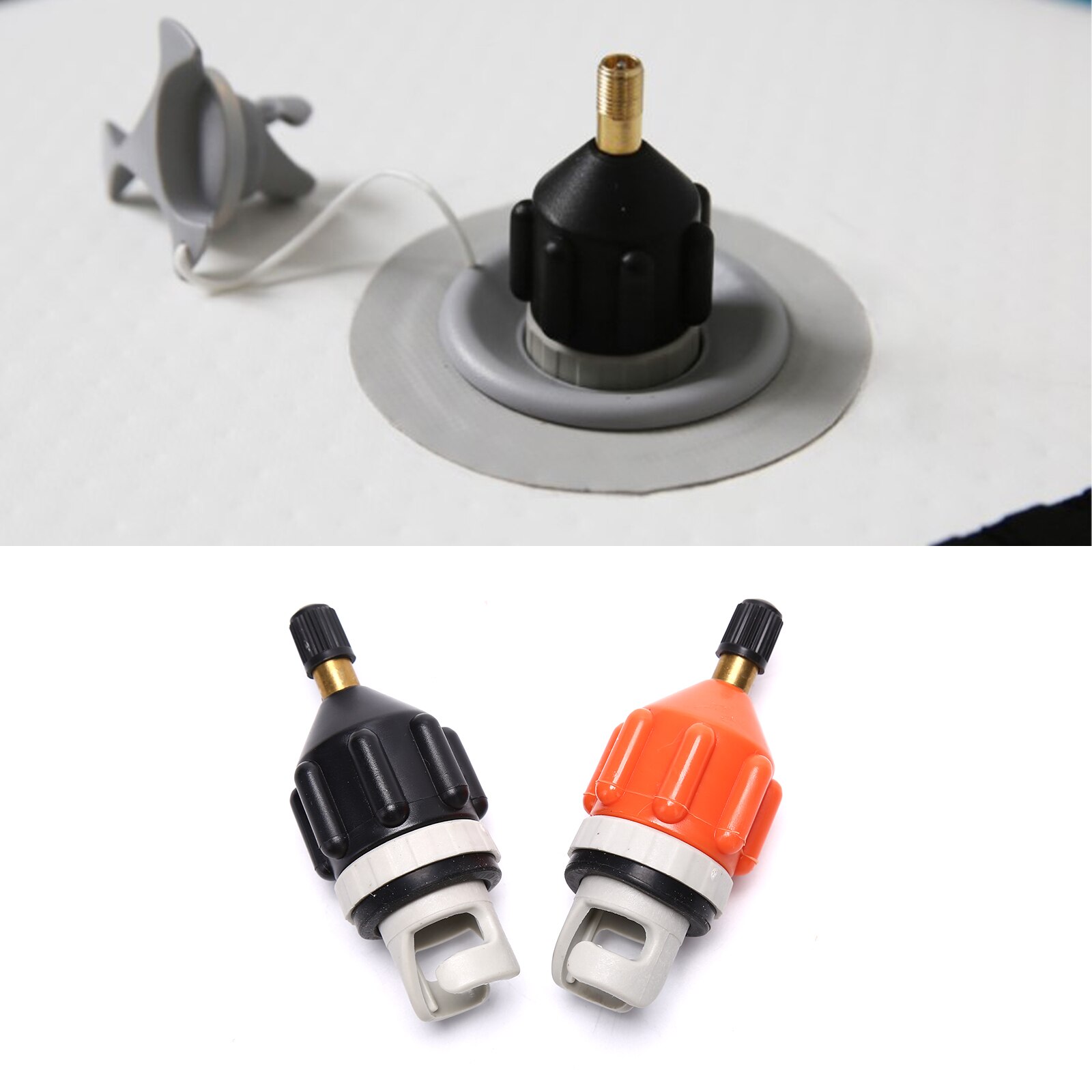 Rowing Boat Air Valve Adaptor Sup Board Kayak Pump Adapters Inflatable Air Valve Attachment Kayak Parts Accessories Kayak Boat