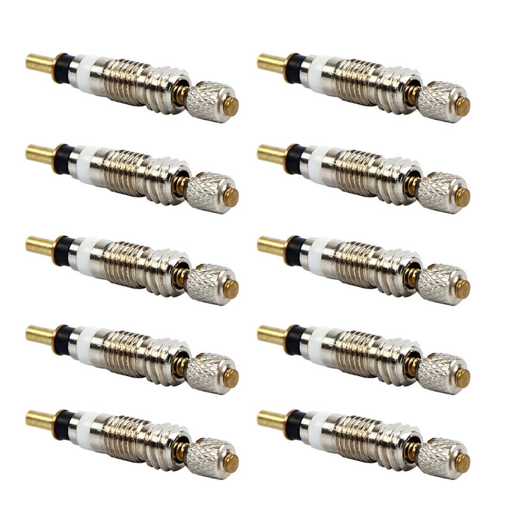 Noyau de Valve de vélo Style Presta, 10 pièces, pour réparation de Tubes de vélo de route, vtt, pièces de Service de pneus: 10 Pcs Sliver