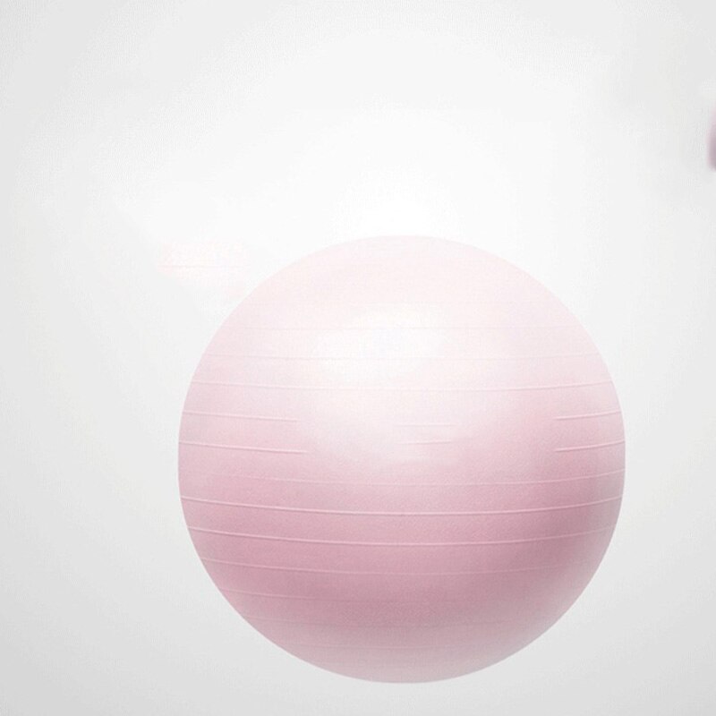 Fitness Inflatable Anti Burst Training Colorful PVC Exercise Rainbow Exercise GYM Yoga Ball: Pink