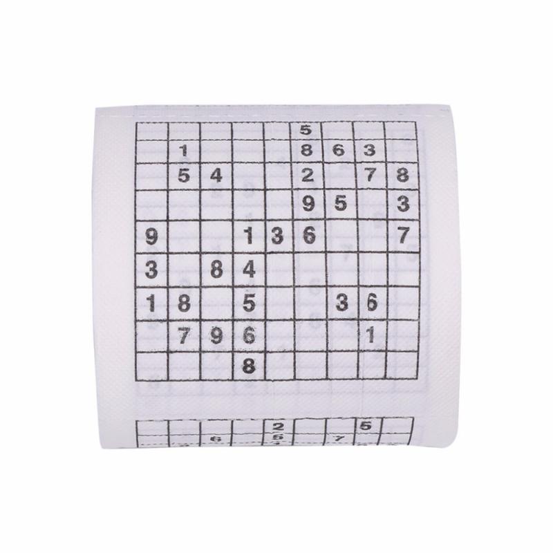 Gra Sudoku papier toaletowy s 2-warstwy kreatywny dom gry papieru ręcznik wytrzymałość na rozciąganie trwałe wanna papier toaletowy bibuła dostaw