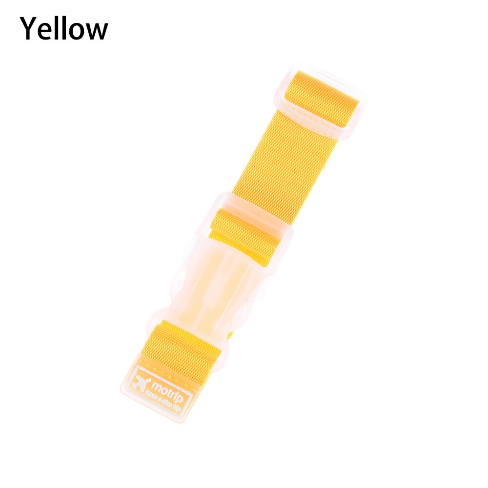 Portable Suitcase Bag Anti-lost Luggage Strap Adjustable Buckle Lock Hooks Fixing Strap Baggage Tie Down Belt Travel Accessories: Yellow