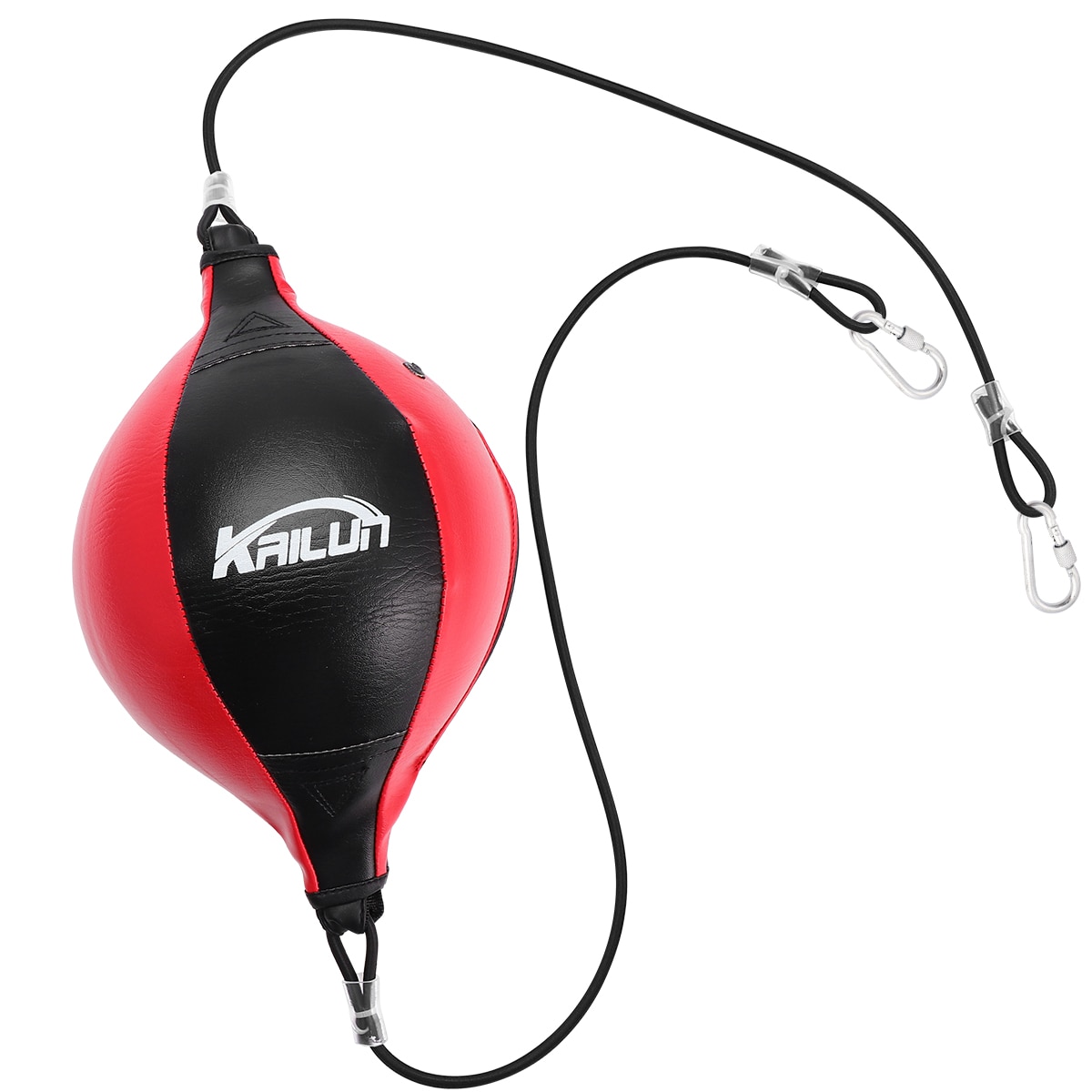 1 sæt elastisk hastighedstræningsbold hængende boksebold holdbar boksehastighedsbold til træningstræning: Rød