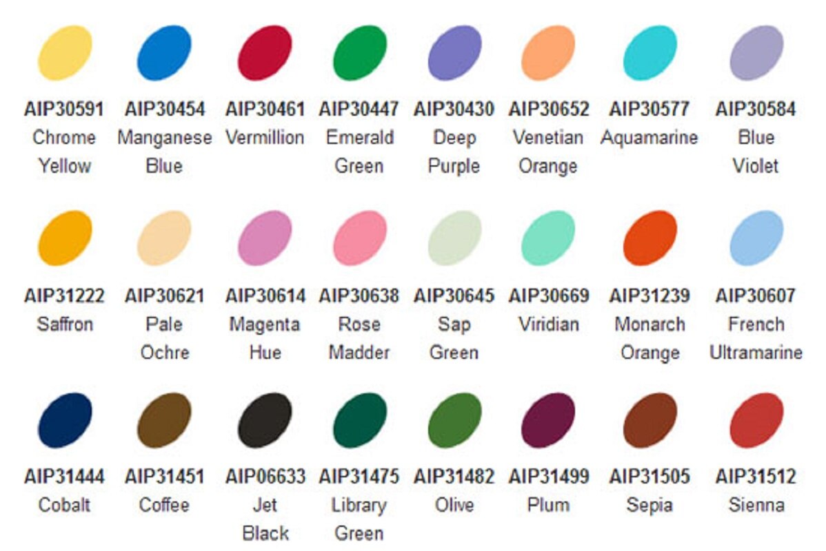 American original ranger stamp pad multicolor oily waterproof acrylic ink pad