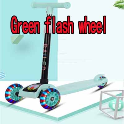 Children Scooter Tricycle Baby 3 In 1 Balance Bike Ride On Toys Flash Folding Meter Car Child Toys Ride on Toys: Flash wheel 3