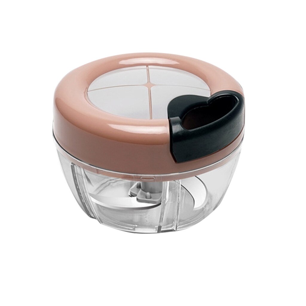 Manual Vegetable Chopper Garlic Cutter Vegetable Fruit Twist Shredder Multi-function Food Processor Crusher Manual Meat#g2: Gold