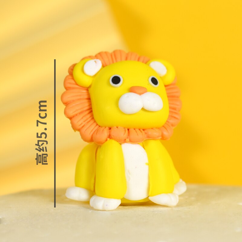 Zoo Cute Forest Animal Cake Toppers for Kid`s Birthday Decoration Monkey Giraffe Tiger Lion Cupcake Toppers Birthday Cakes