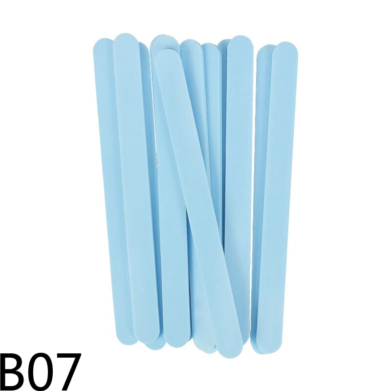 10pcs Acrylic Ice Cream Sticks 11.5x1cm Popsicle Sticks Kids DIY Ice Cream Making Crafts Flat Head Popsicle Stick Kitchen Tools: B07
