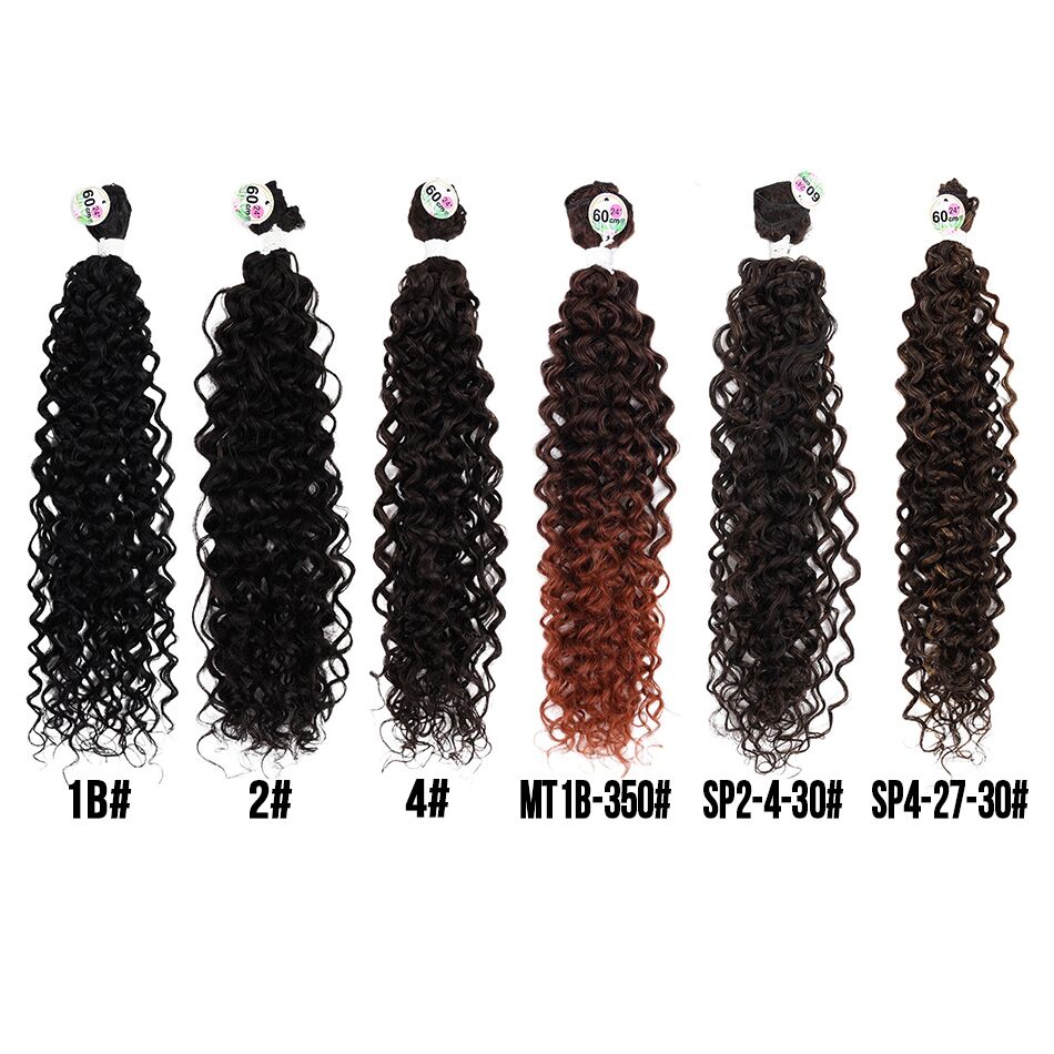 Synthetic Hair Bundles Kinky Curly Hair Extentions 100g/3Pcs Synthetic Weavings For Woman Afro Curls Ins Trendy RYLAI
