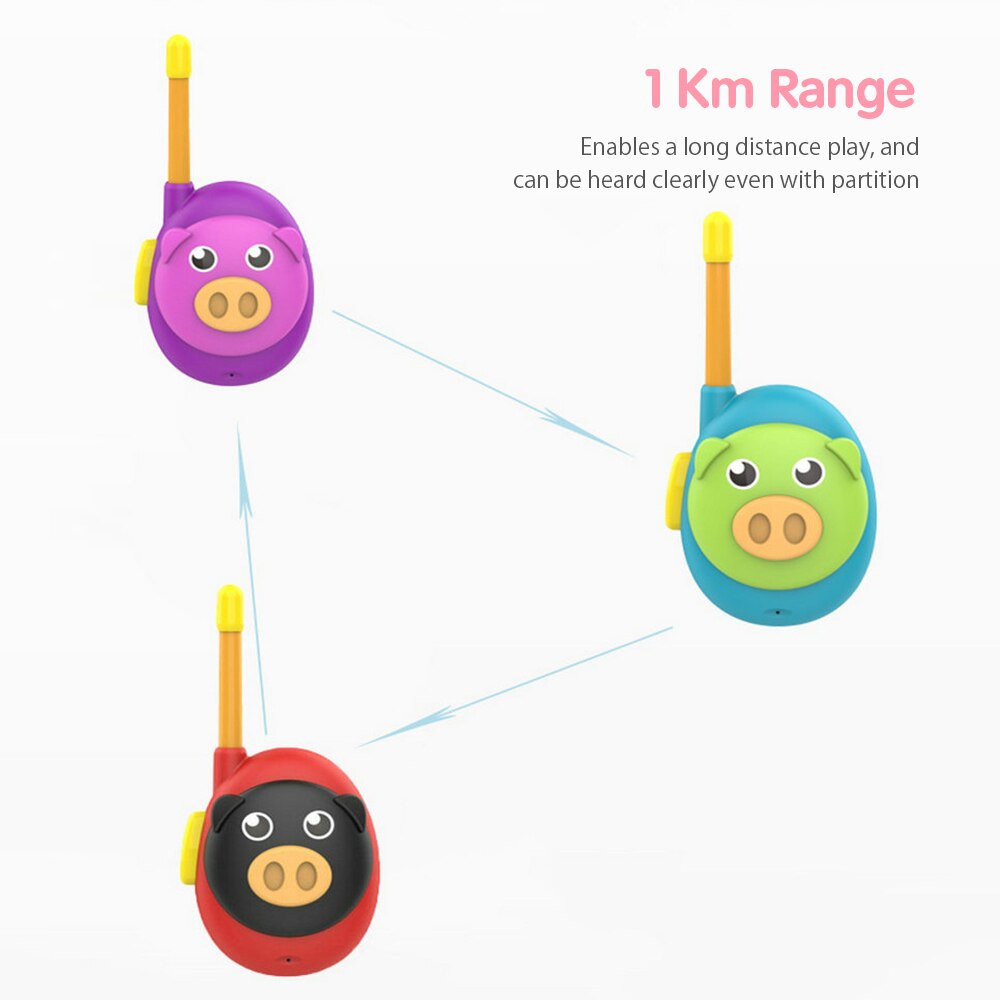 Kids Twee Way Radio Walkie Talkies Voor Kids Varken Interphone Ouder-kind Interactief Speelgoed Walky Talky Speelgoed Indoor Outdoor activiteit