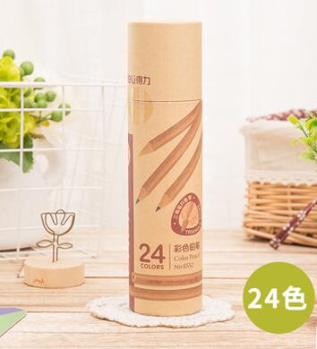 Stationery Art Supplies Nature Wood Colored Pencils Drawing Sketch Pencils Office School Supplies(12/18/24/36/48 Colors): 24pcs
