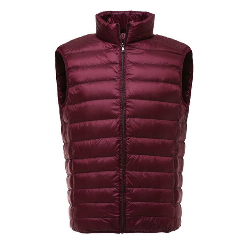 Vest Men Winter Duck Down Vest Mens Casual Sleeveless Jackets Ultralight 90% Vests Colete Masculino Men's Outwear Waistcoat
