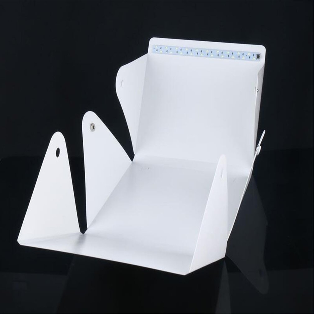 Mini Falten Leuchtkasten Fotografie Foto Studio Softbox LED Licht Weichen Kasten Foto Hintergrund Bausatz Licht Kasten für DSLR Kamera