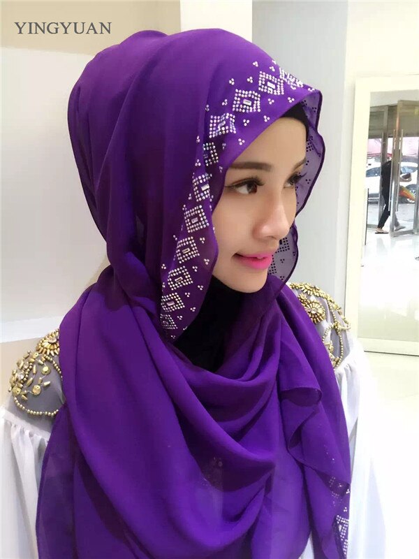CJ118 180*70cm Middle East drilling Austria muslim hijabs scarf beautiful women of scarves (no underscarf)