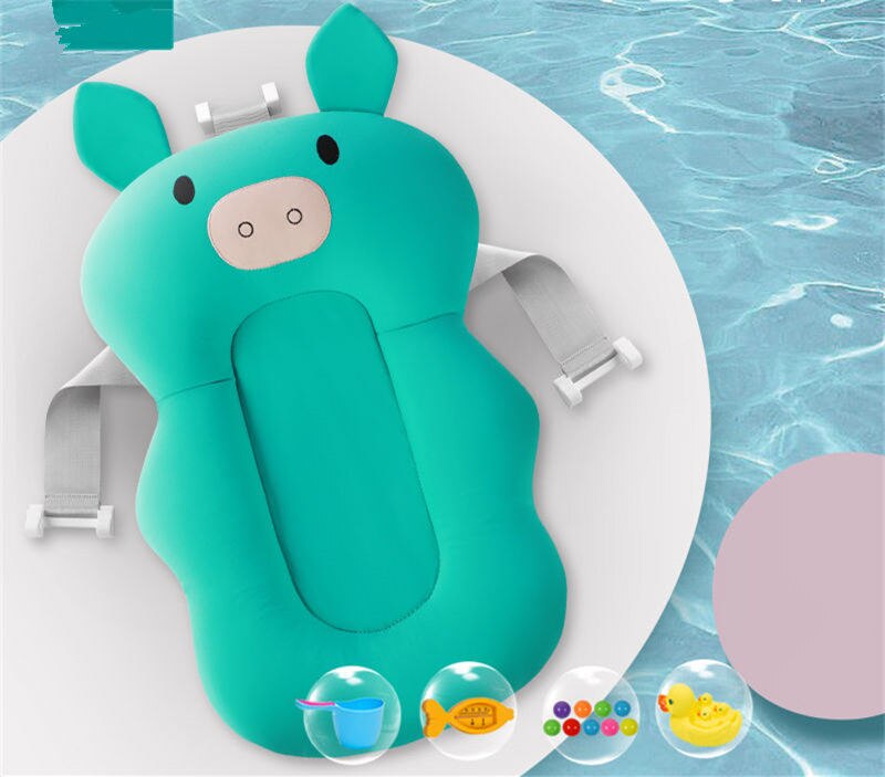 Draagbare antislip badkuip cartoon kleur bal speelgoed badstoel beugel beugel kussen