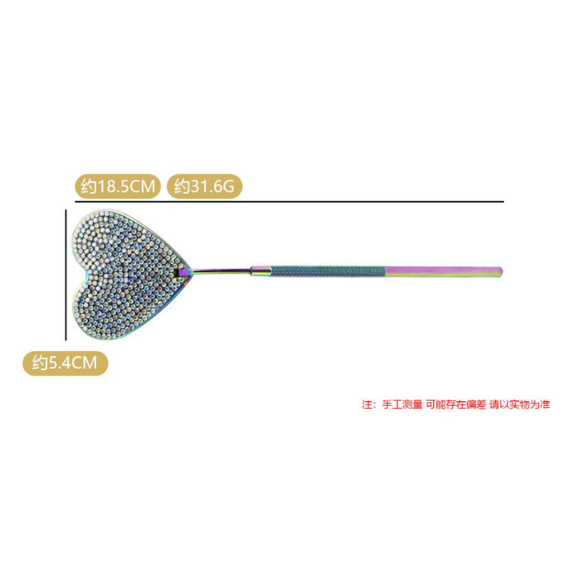 Specchio per ciglia multifunzione Specchio ingranditore in acciaio inossidabile con diamante per controllare le forniture per il trucco dell'estensione delle ciglia finte