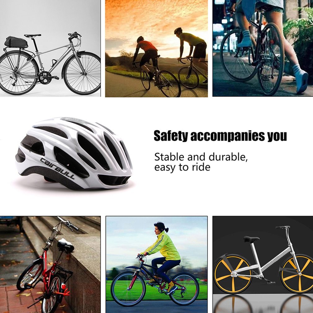 Road Mountain Bike Riding Helmet Ultra-light One-piece Bicycle Helmet Adjustable Head Circumference Portable Helmet