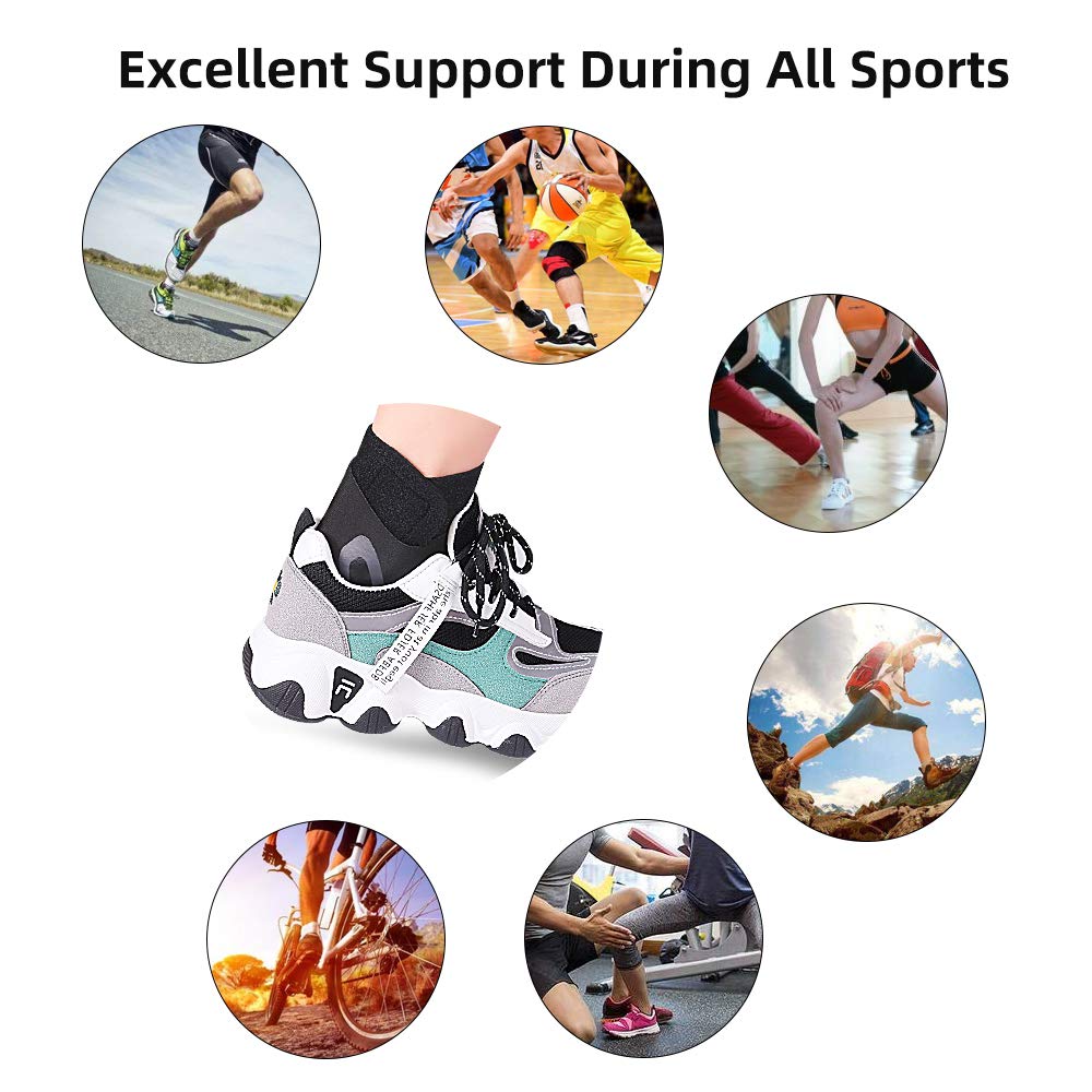 1Pcs Sport Enkelbrace Compressie Ondersteuning Ademend Neopreen Achilles Pezen Pijn Voet Verstuiking Letsel Enkel Wraps