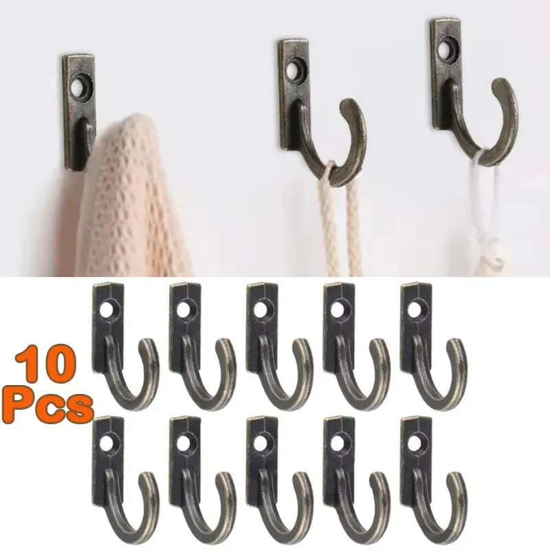 10 Stuks Vintage Haken Muurhanger Gebogen Gesp Hoorn Slot Sluiting Haak Voor Houten Sieraden Doos Meubels Home Decor