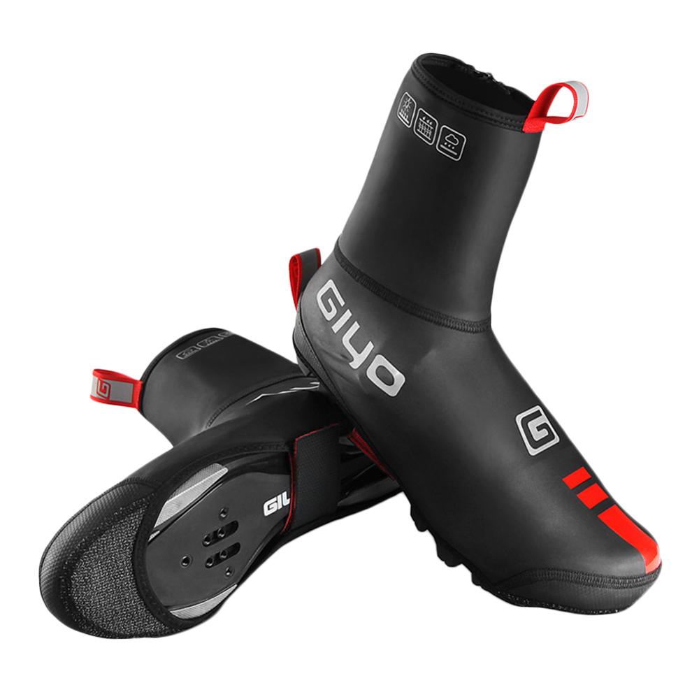 Couvre-chaussures résistant au froid de cyclisme,sur-chaussures chaudes, imperméable, pour vélo de montagne, VTT,: L
