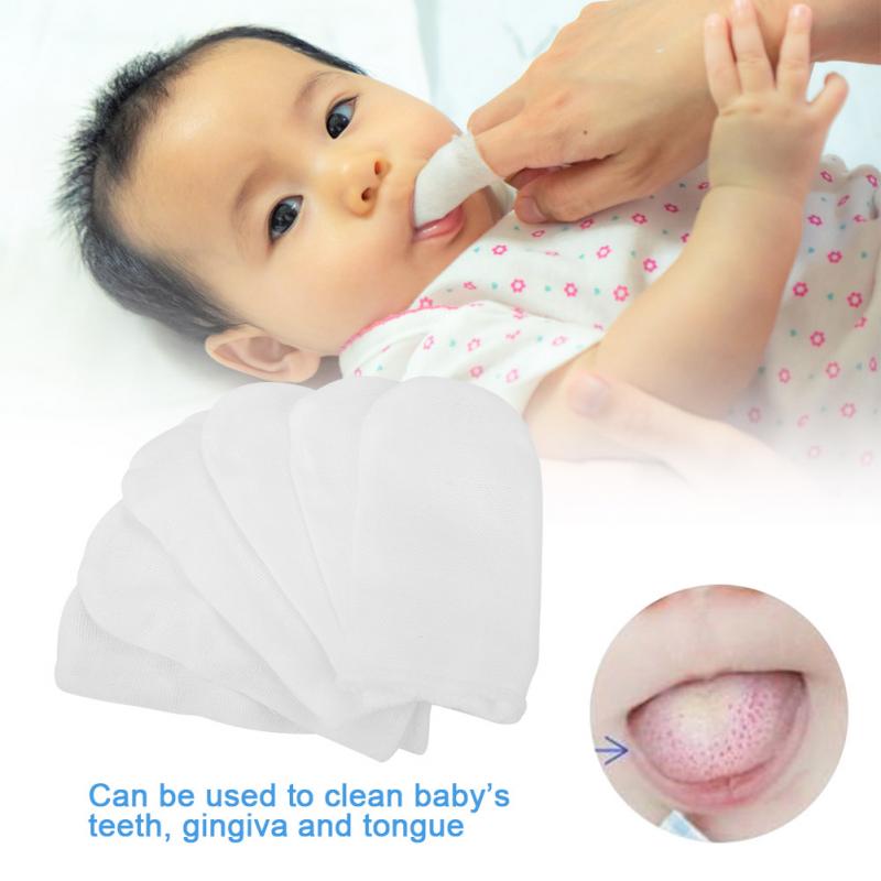 6 stks/set Baby Mond Doekjes Gaas Vinger Borstel Tandenborstel Baby Orale Reinigingsborstel Baby Dental Care Accessoire