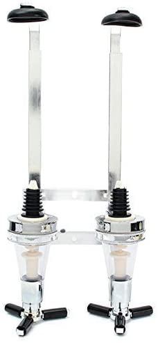 Dispensador de licor de 4 cabezales, dosificador de bebida montado en la pared, estantes para vino, dosificador de vino de cóctel, soporte: 2-Head
