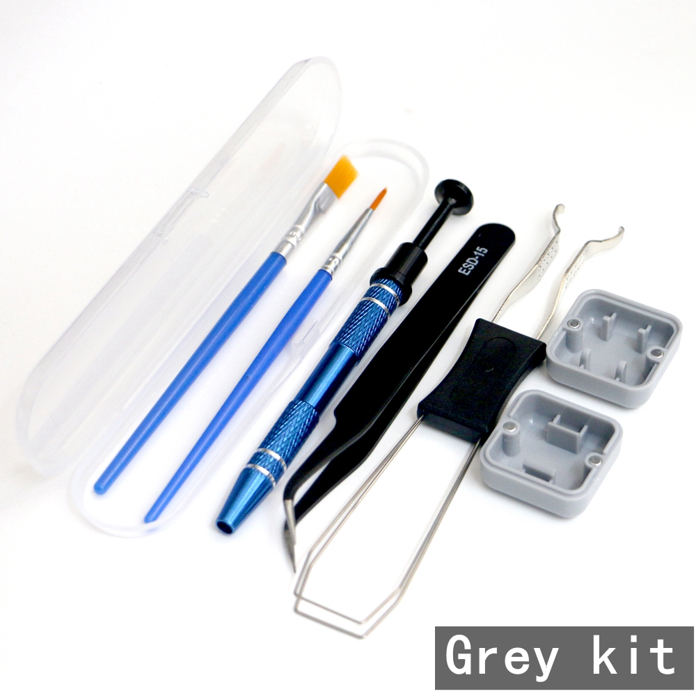 Keyboard Keycaps Switch Puller Opener Switch Lubrication Package for Mechanical Gamer Swap Mechanical Keyboard Accessory Kit: Khaki