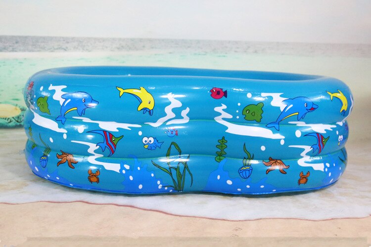 Kids Paddling Pool Children's Home Use Paddling Pool Large Size Inflatable "8" Swimming Pool Heat Preservation: Blue Swimming Pool