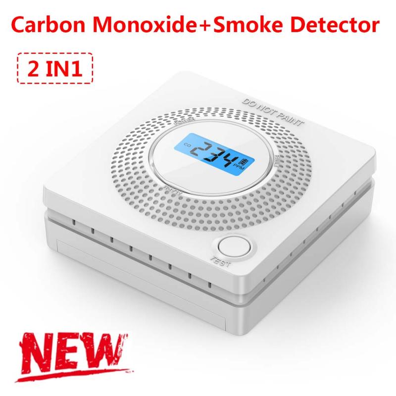 Combinatie Rookmelder En Koolmonoxide Detector Met Display, Batterij Operated Rook Co Alarm Detector Sensor