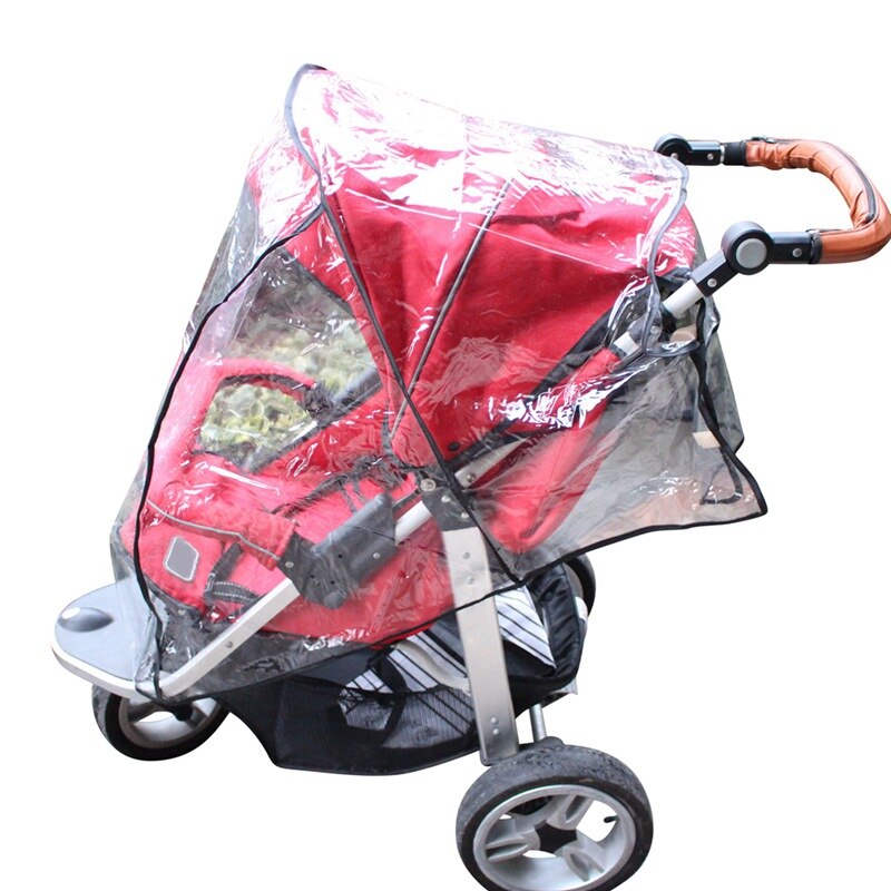 Universal Baby Stroller Rain Cover Waterproof Stroller Wind Dust Shield Cover for Strollers Universal Size To Fit Most Strollers: Default Title